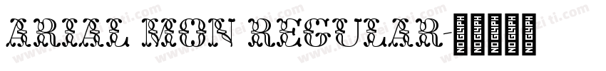 Arial Mon Regular字体转换
